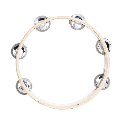 Trống Lắc Tay Gỗ Tambourine Không Mặt